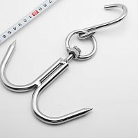 Крюк 22см МАЯР общая длина,вес 168гр,для пдля подвешивания мяса"якорнообразный"YK-Ш4-4405
