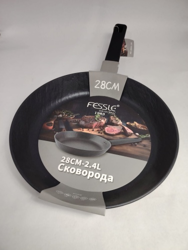 Сковорода 28см б/к 2,4л литая с антиприг.покрытием арт.FE-3501-28