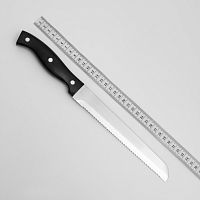 Нож 33,5см с пластиковой ручкой хлебный поварской 3HNZ-03
