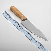 Нож 29см с деревянной ручкой поварской YP-7007