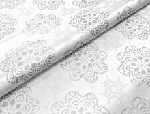 Клеенка 1,4*20 м тканевая с PVC покрытием JACQUARD SILVER мод.YM-T01С