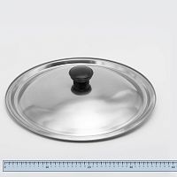 Крышка D 36 см из нержавеющей стали для мики /котла/сковороды с ручкой пластик 