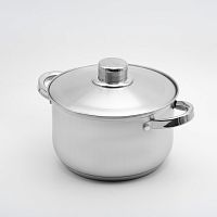 Кастрюля 3,7л МАЯР ТРС НЕРЖ  матовая,дут.ручки YK-0607-2174