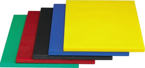 Доска разделочная 40*30*1,2 Chef Plast пластик цвет желтый MS-PE3040Ж фото 2