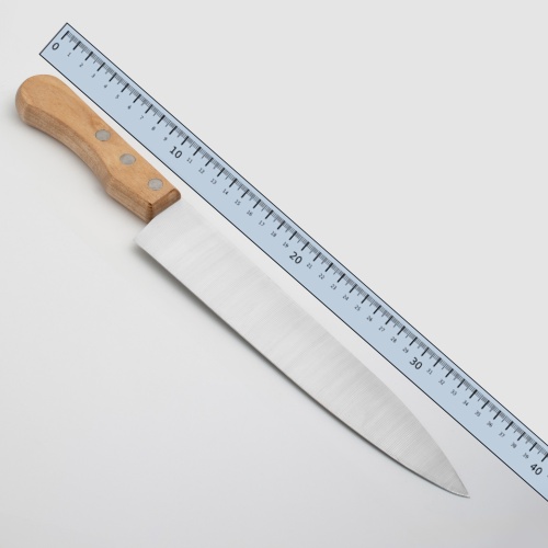 Нож 38см с деревянной ручкой (Поварская тройка) средний 40HO-6CM-С Нож 38см с деревянной ручкой (Поварская тройка) средний 40HO-6CM-С