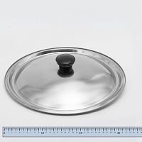 Крышка D 32 см из нержавеющей стали для мики /котла/сковороды с ручкой пластик 