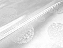 Клеенка 1,4*20 м тканевая с PVC покрытием JACQUARD SILVER мод.YM-T05С