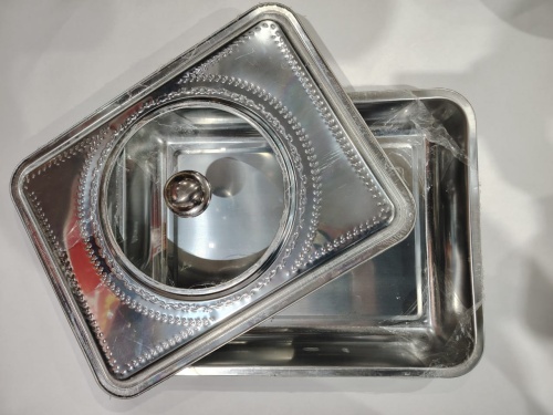 Противень 50*35*7 с крышкой-стекло МАЯР НЕРЖ 8T7H-5035-HG