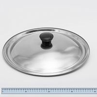 Крышка D 38 см МАЯР из нержавеющей стали для мики /котла/сковороды с ручкой пластик 