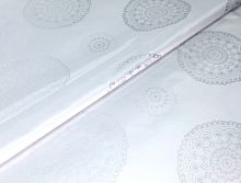 Клеенка 1,4*20 м тканевая с PVC покрытием JACQUARD SILVER мод.YM-T02B